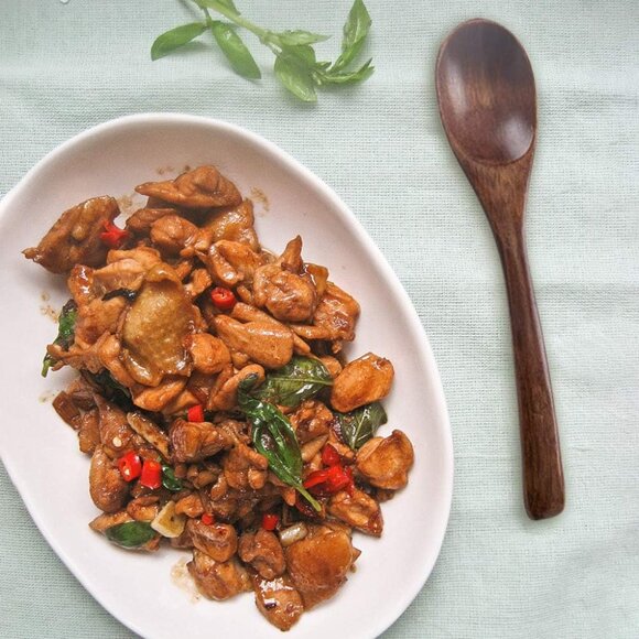 12PCS 5 inches Mini Wooden Salt Spoons Tasting Spoon Wooden Soup Spoon - Picture 14 of 15